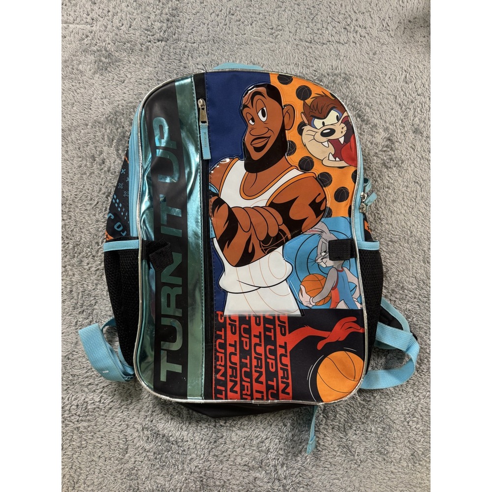 Space Jam Boys A New Legacy Backpack OS Blue LeBron James Tune Squad Graphic